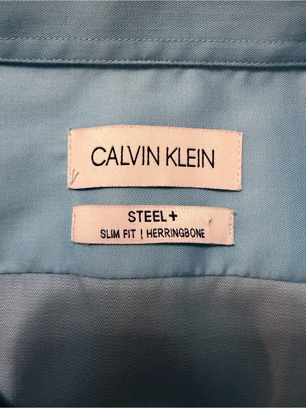 Calvin Klein Light Blue Long-Sleeve Dress Shirt - Picture 5 of 7